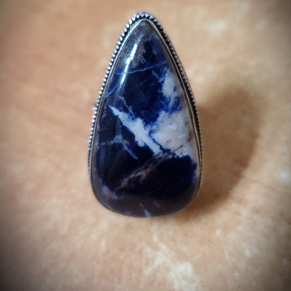 New Sodalite 925 Silver Ring. - Picture 4 of 8